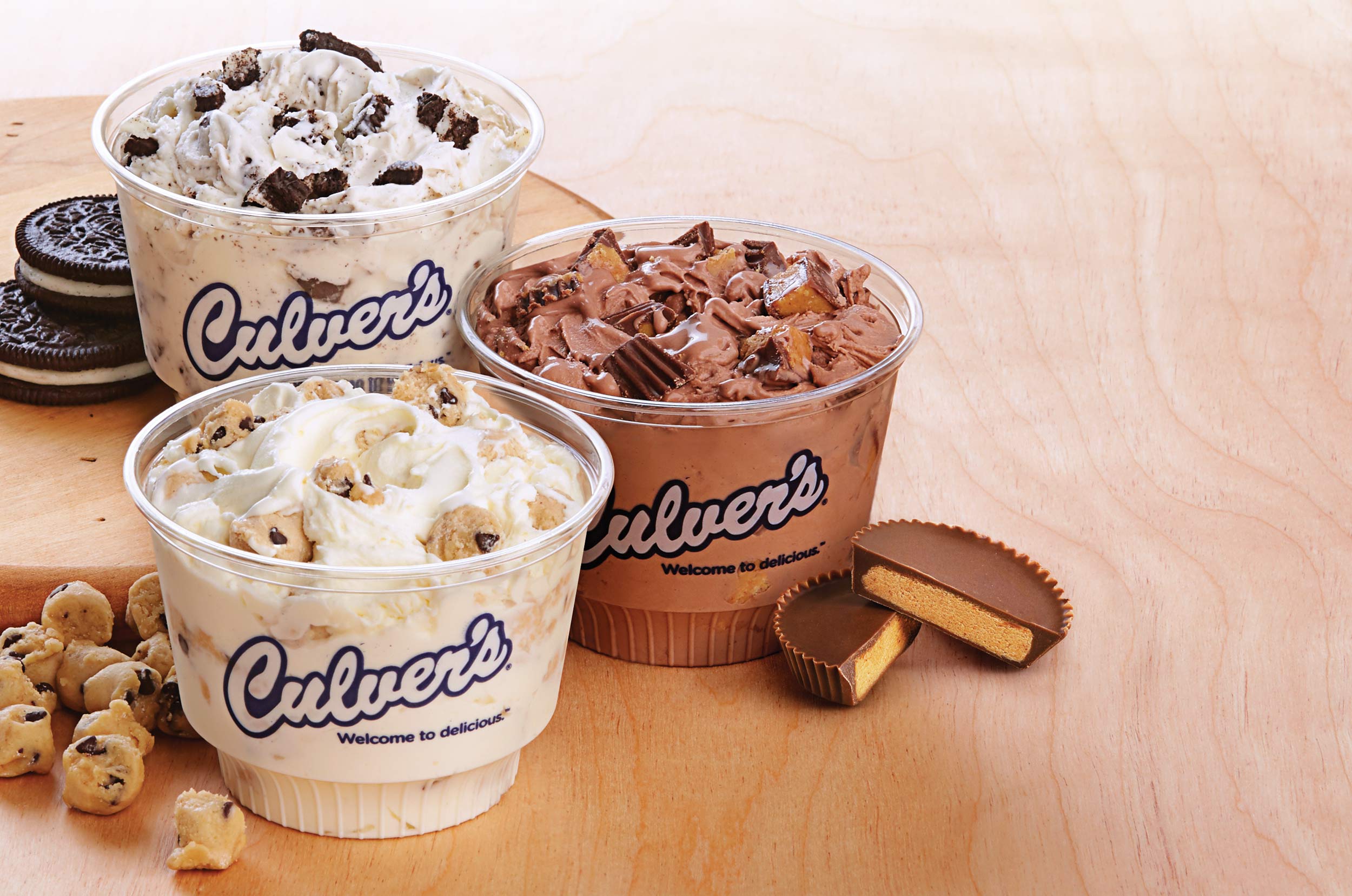 Culver s Flavor Of The Day Frozen Custard Single Servings In Threee Culver s Flavor Of The Day Frozen Custard Single Servings In Threee