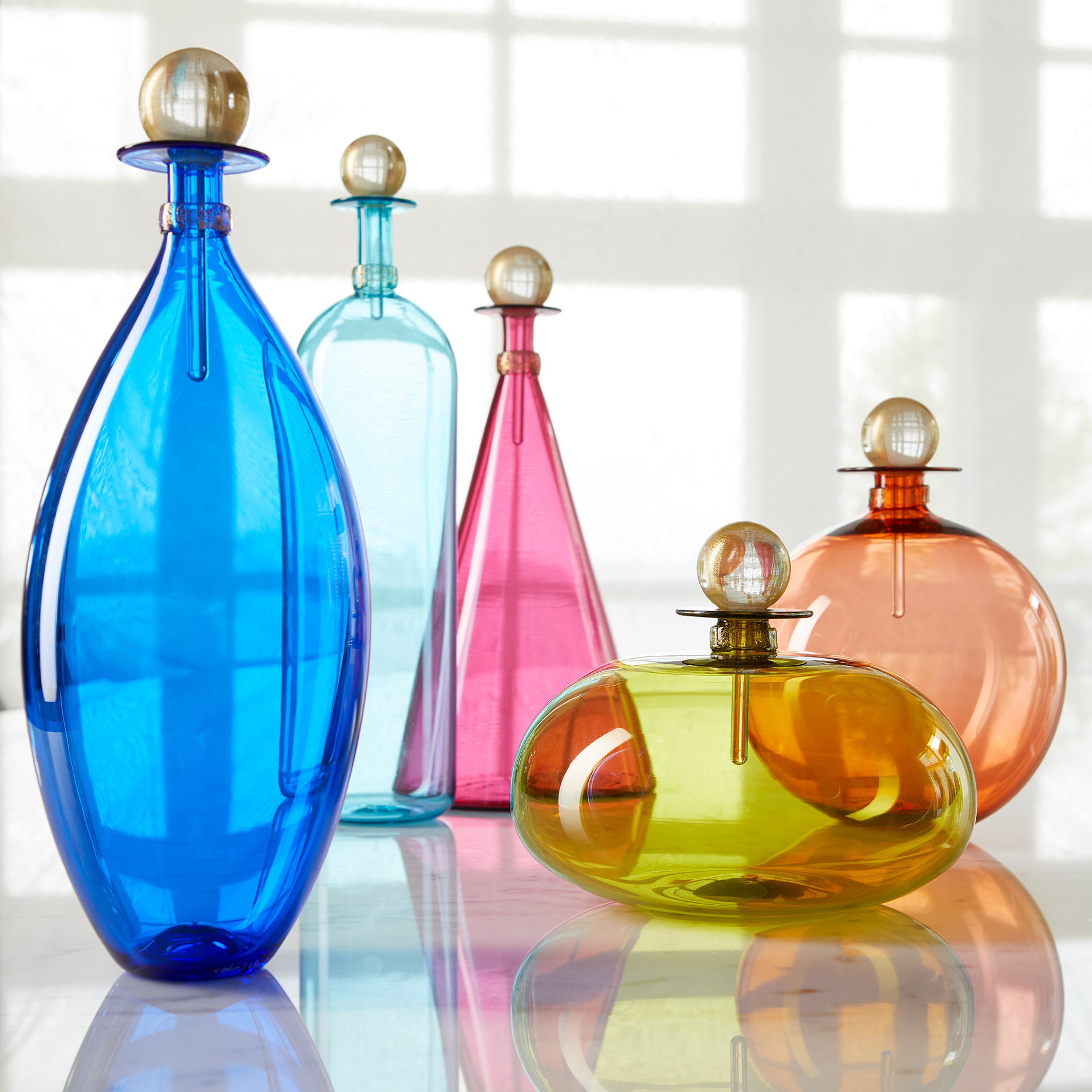 Vetrovero bottles for Artful Home